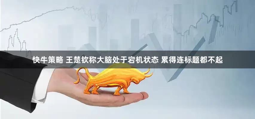快牛策略 王楚钦称大脑处于宕机状态 累得连标题都不起